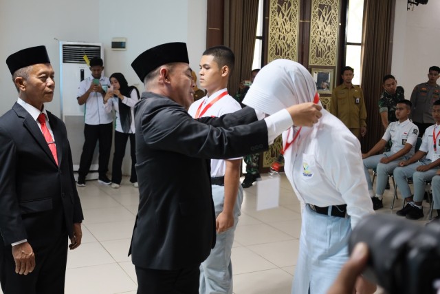 Wabup Buka Pelatihan Paskibraka Hut Ke-80 Kemerdekaan RI