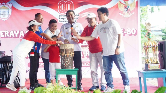 Warga Dusmala Kompak Meriahkan HUT RI ke-80 Lewat Senam dan Lomba Tradisional