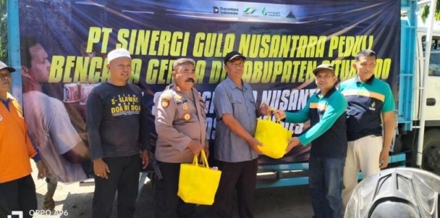 Holding Perkebunan Nusantara melalui SGN Salurkan Bantuan bagi Korban Gempa Situbondo