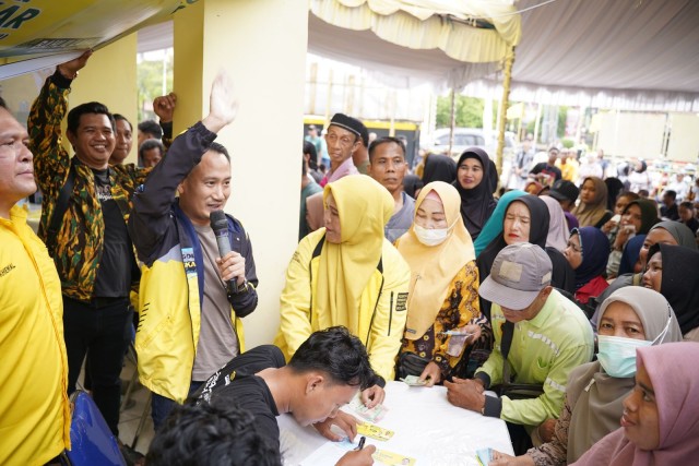 HUT ke-61 Partai Golkar, Fairid Naparin: Kami Salurkan 1.000 Paket Sembako Murah dan Adakan Cek Kesehatan Gratis