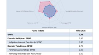 Pemprov Kalteng Raih Nilai Baik pada Indeks SPBE Tahun 2025