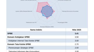 Indeks SPBE Kalteng 2025 Tembus 3,41, Bukti Konsistensi Transformasi Digital