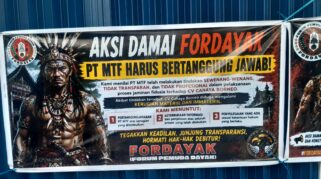 Buntut Ketidakjelasan Jaminan Fidusia 4 Tahun, Ormas Segel Kantor Mandiri Tunas Finance Kalteng