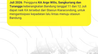Asia Afrika Festival 2026 Digelar Akhir Pekan di Kota Bandung, KAI Daop 2 Bandung Imbau Pelanggan Datang ke Stasiun Lebih Awal