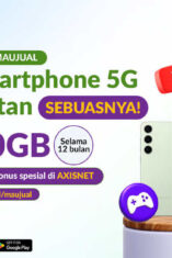 Maujual Gandeng AXIS Hadirkan Promo Smartphone 5G Bekas dengan Bonus Kuota