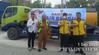 Atasi Krisis Air Bersih, Pemprov Kalteng Terjunkan Puluhan Ribu Liter Air ke Enam Daerah