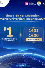 BINUS University Pertahankan Posisi sebagai Perguruan Tinggi Swasta #1 di Indonesia dalam Times Higher Education World University Rankings 2027